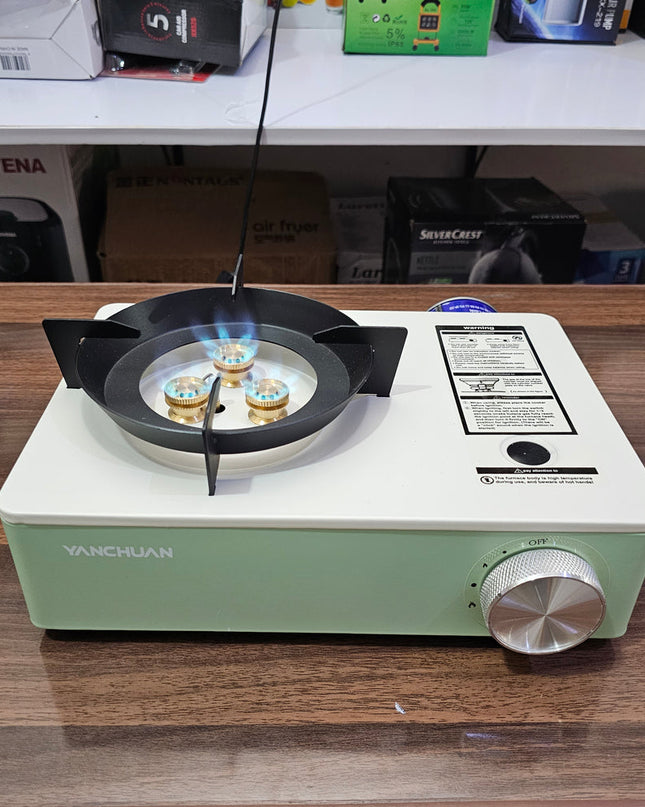 camping portable gas stove with carry box