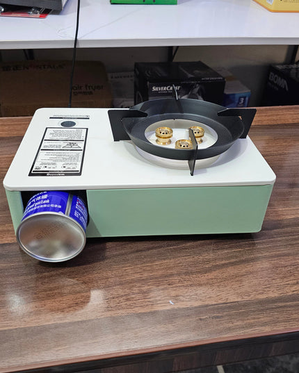 camping portable gas stove with carry box