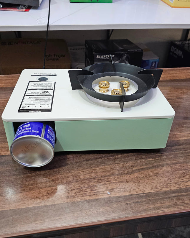 camping portable gas stove with carry box