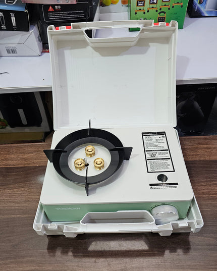 camping portable gas stove with carry box