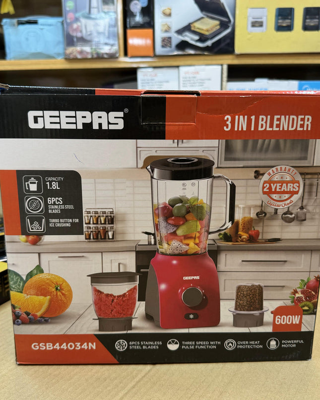 Geepas 3 in 1 Blender GSB44034N