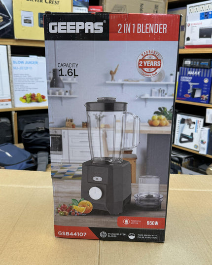 Geepas 1.6L 2-in-1 Blender GSB 44107