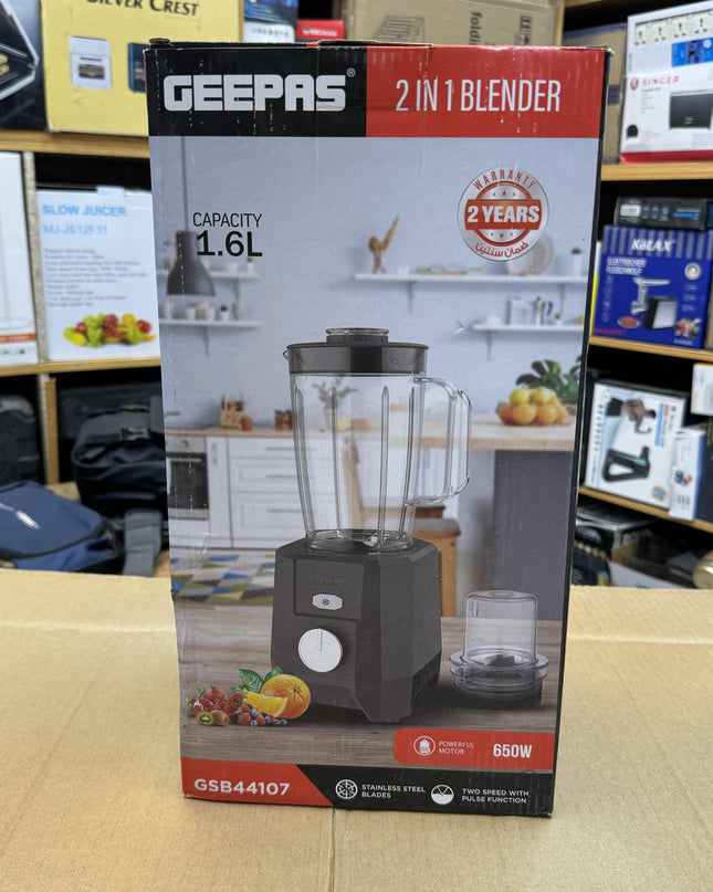 Geepas 1.6L 2-in-1 Blender GSB 44107