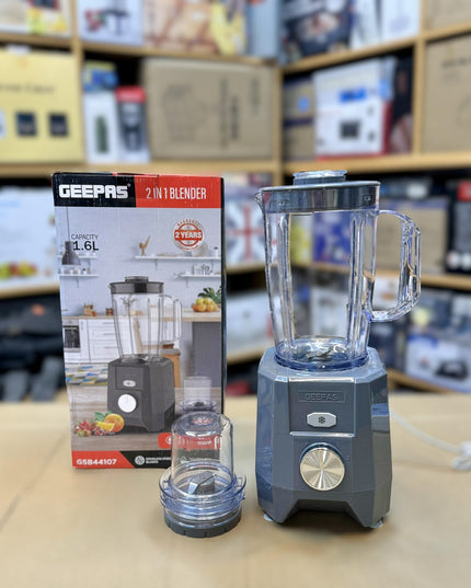 Geepas 1.6L 2-in-1 Blender GSB 44107