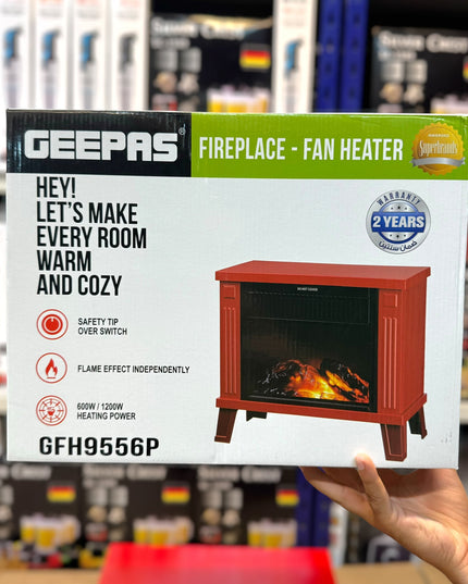 Geepas Fireplace Fan Heater GFH 9556P