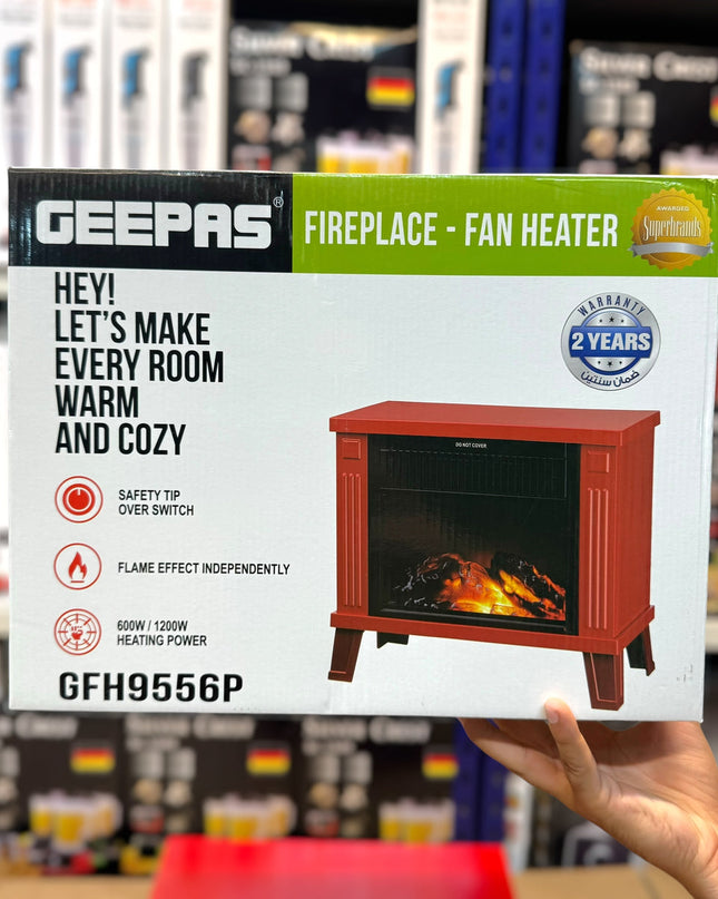 Geepas Fireplace Fan Heater GFH 9556P
