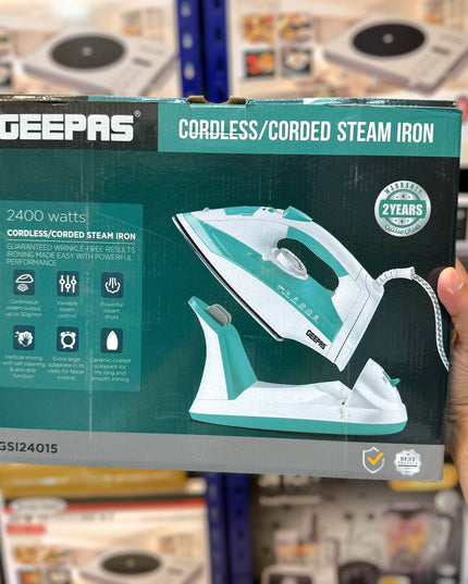 Geepas Cord & Cordless Steam Iron GSI 24015
