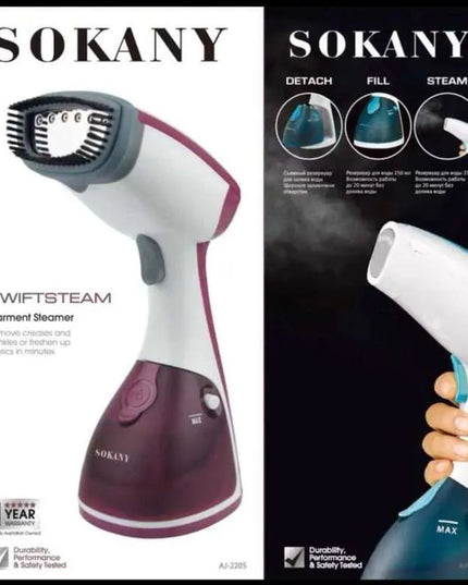 Sokany AJ-2205 Garment Steamer Water Capacity 250 Quick Heating 1200W