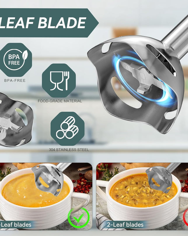 Juissiart 800W Multifunction 4 in 1 Hand Blender