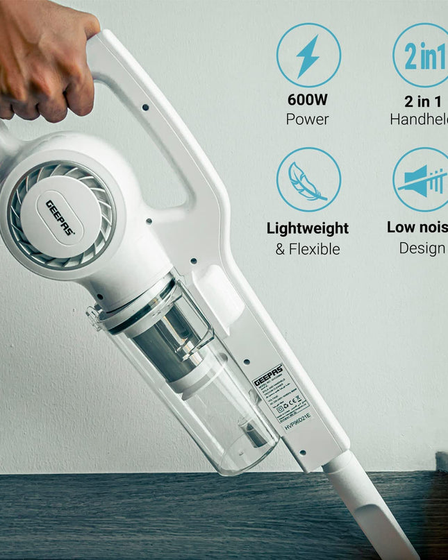 Geepas 2-in-1 Cordless Low-Noise  Vacuum Cleaner