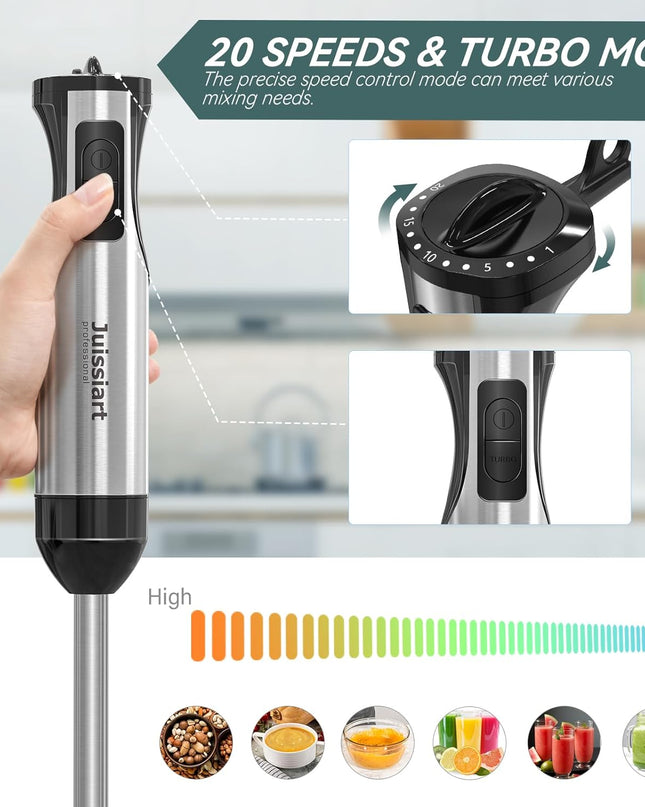 Juissiart 800W Multifunction 4 in 1 Hand Blender