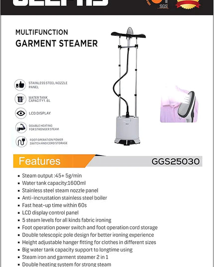 Geepas Garment Steamer GGS 25030