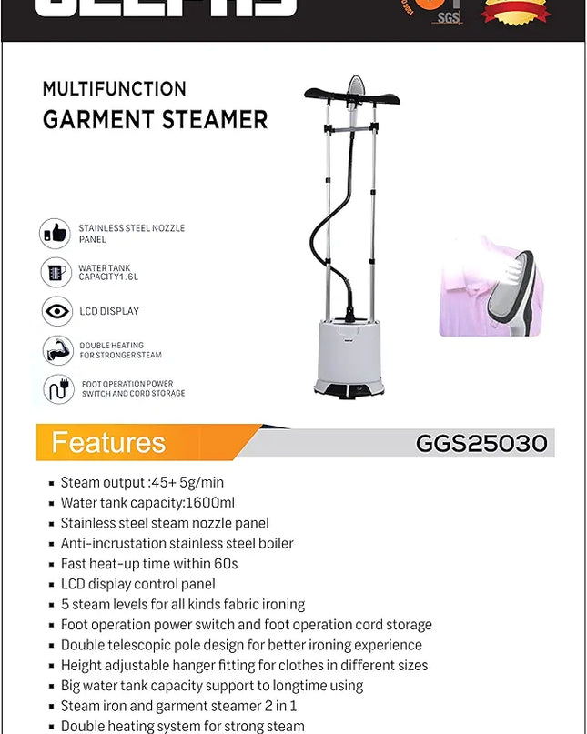 Geepas Garment Steamer GGS 25030