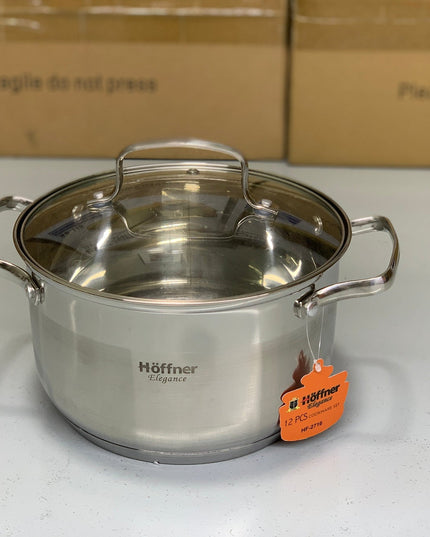 Germany Hoffner 12 Piece Cookware set with Kettle