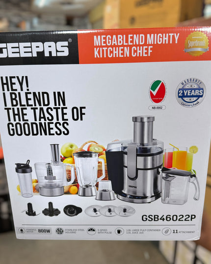 Geepas Megablend Mighty Kitchen Chef Food Factory GBS46022P