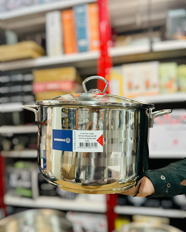 Korkmaz Turkey Astra A-1901 Cookware Set Cr-Ni