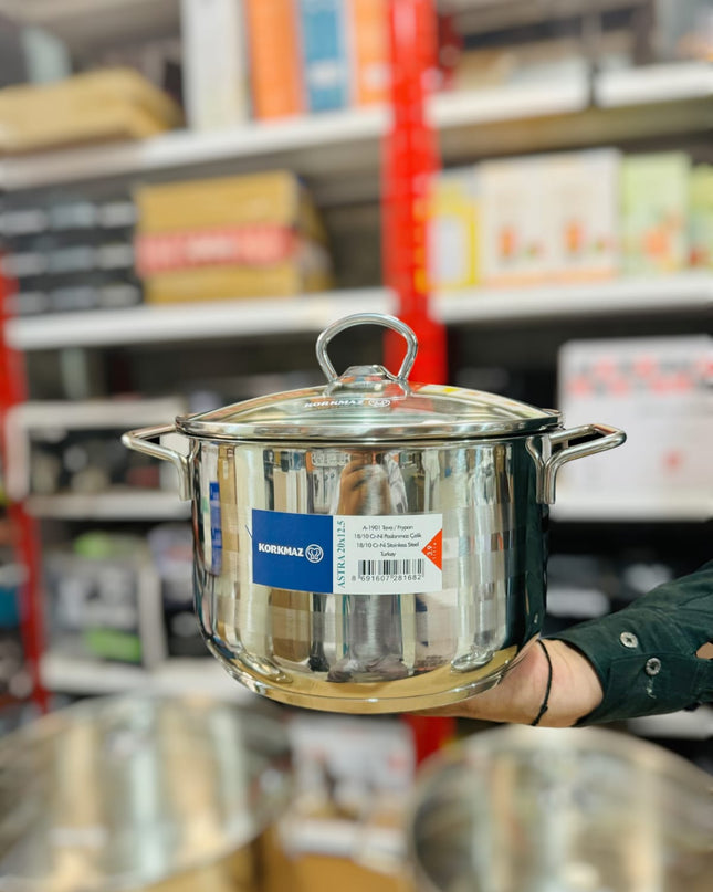 Korkmaz Turkey Astra A-1901 Cookware Set Cr-Ni