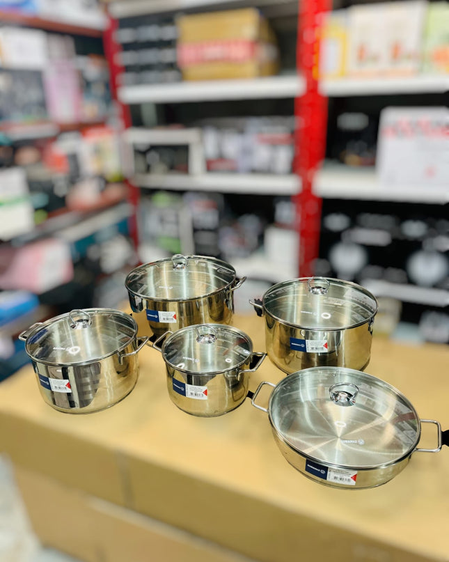 Korkmaz Turkey Astra A-1901 Cookware Set Cr-Ni
