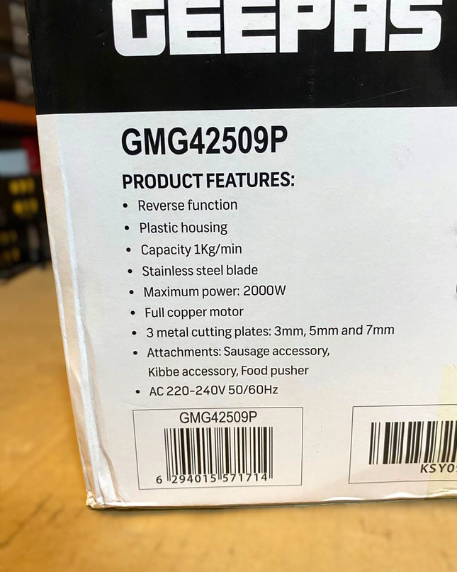 GEEPAS Meat Grinder 42509