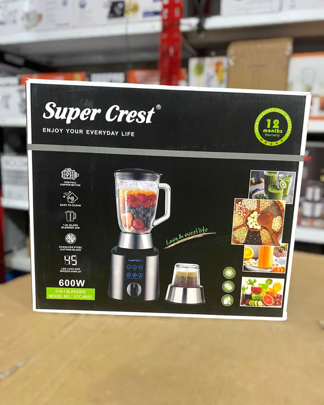 SUPER CREST 2 in 1 Digital Blender 600W SCT-8052