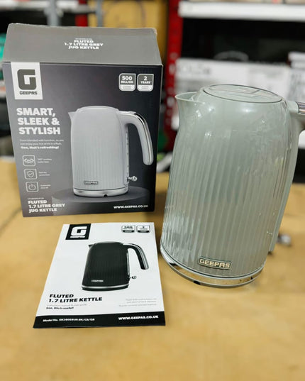 GEEPAS 1.7L Fluted Electric Kettle 3000W-38068