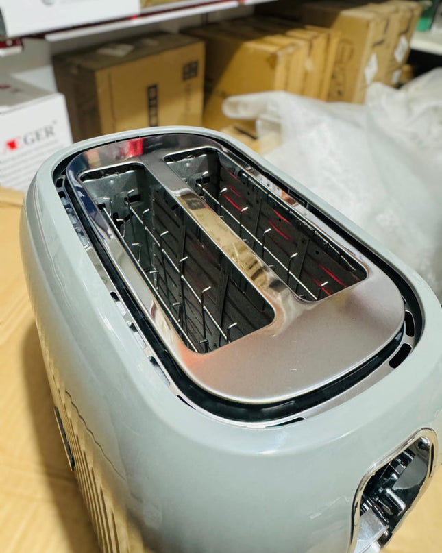 GEEPAS 1000W Fluted 2 Slice Toaster-36558UK