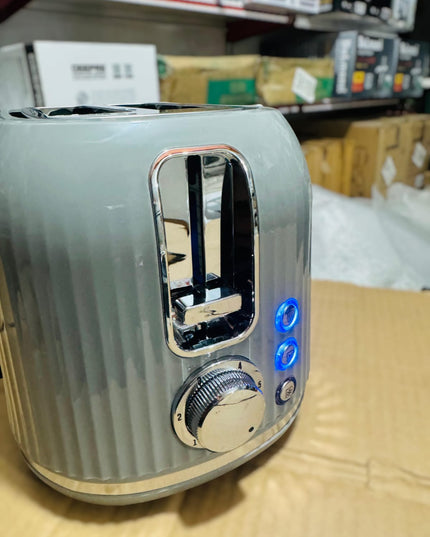GEEPAS 1000W Fluted 2 Slice Toaster-36558UK