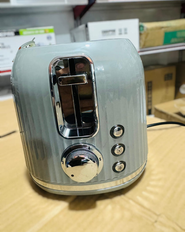 GEEPAS 1000W Fluted 2 Slice Toaster-36558UK