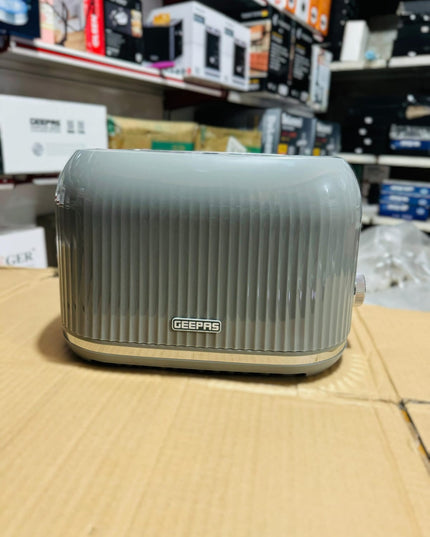GEEPAS 1000W Fluted 2 Slice Toaster-36558UK