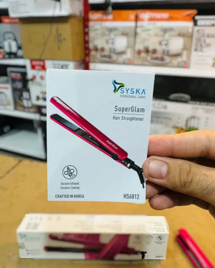 SYSKA super Glam hair straightener 2 in 1