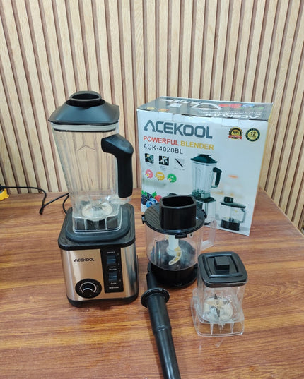 Acekool Powerful 3in1 Blender. Chopper & Grinder 2000W