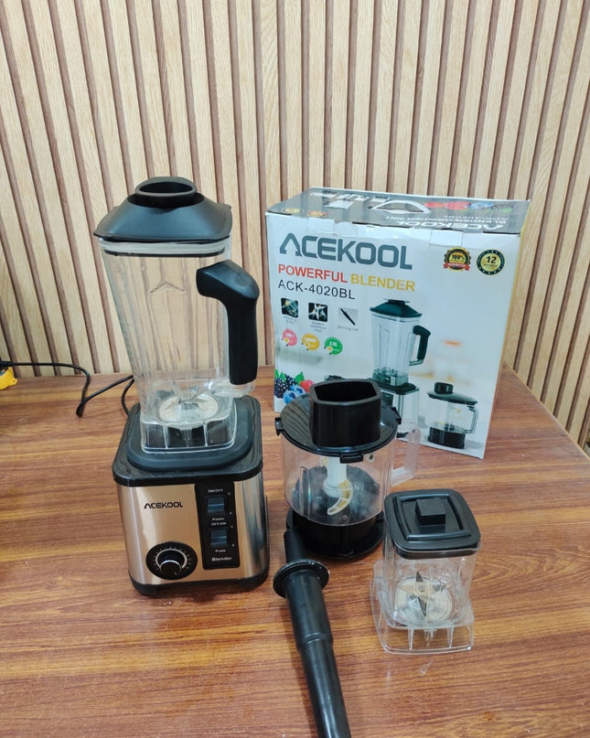 Acekool Powerful 3in1 Blender. Chopper & Grinder 2000W