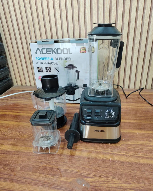 Acekool Powerful 3in1 Blender. Chopper & Grinder 2000W