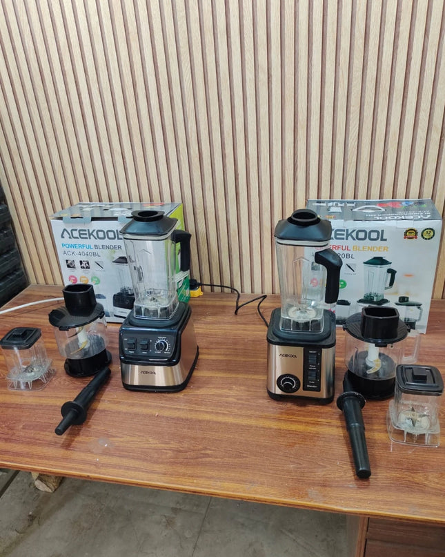 Acekool Powerful 3in1 Blender. Chopper & Grinder 2000W