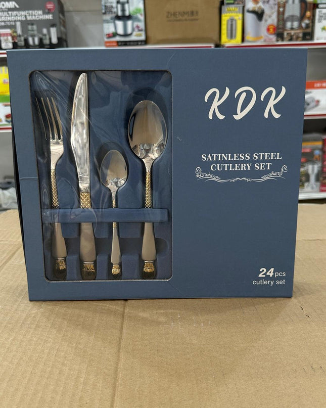 KDK 28pcs Stainless Steel Cutlery Set