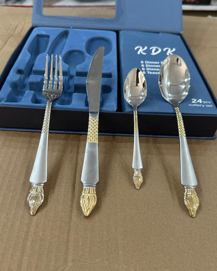 KDK 28pcs Stainless Steel Cutlery Set