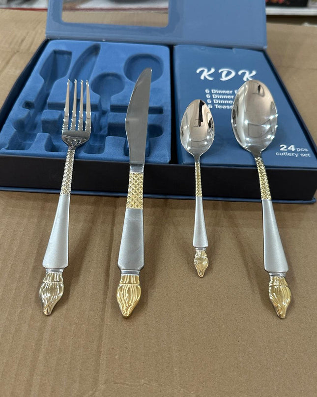 KDK 28pcs Stainless Steel Cutlery Set