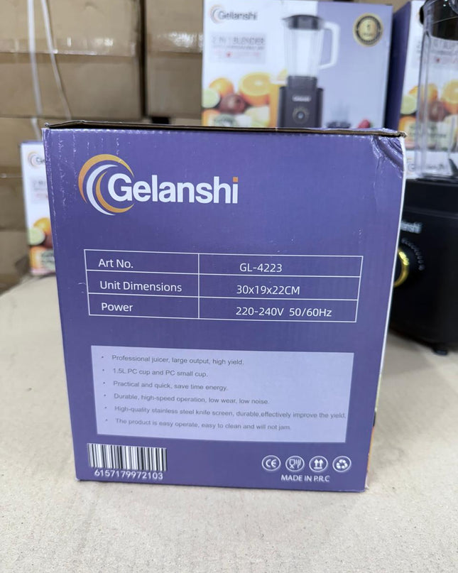 Gelanshi 2&1 blander Juicers restock 1.7 Liter  Size 1.7 Liter capacity jug