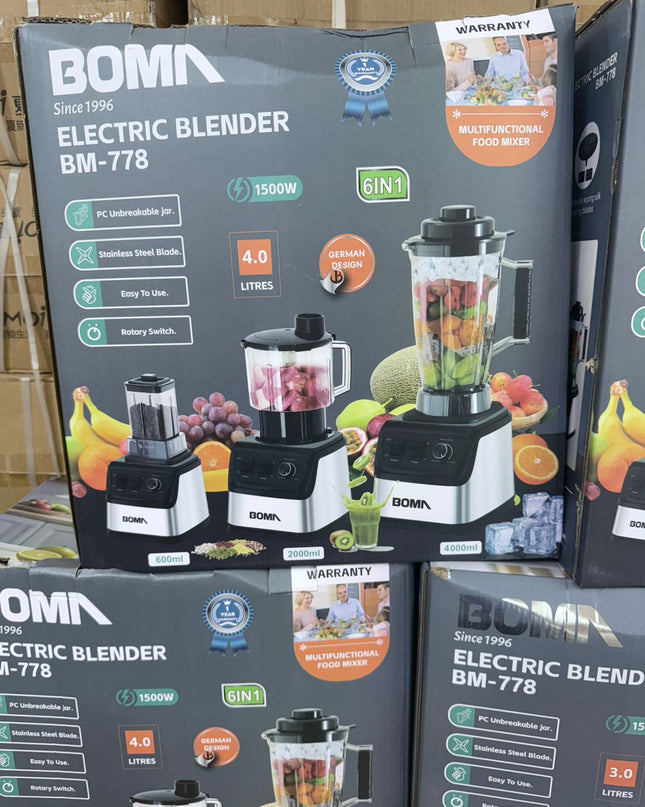 German Lot Imported Boma  BM 778 6-in-1 4L Blender
