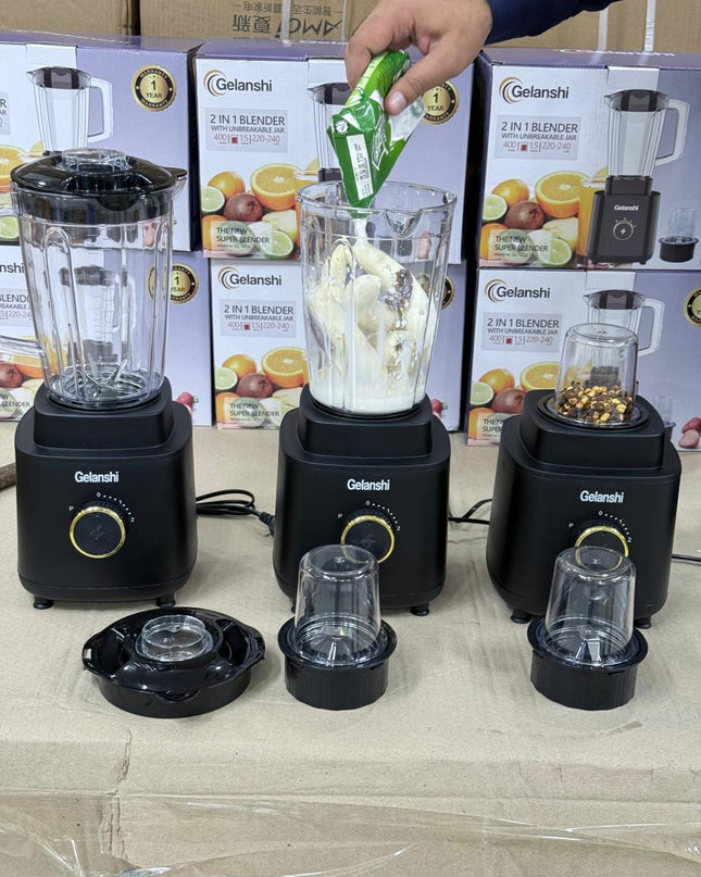 Gelanshi 2&1 blander Juicers restock 1.7 Liter  Size 1.7 Liter capacity jug