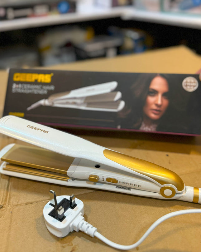 Geepas 2-in-1 Ceramic Hair Straightener GH8688