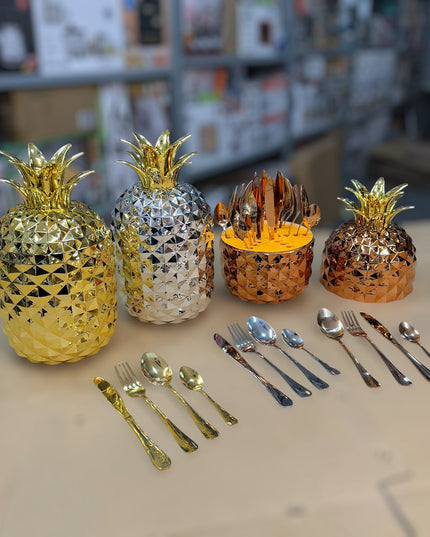 Pineapple 24 Piece Cutlery Set