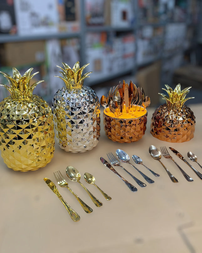 Pineapple 24 Piece Cutlery Set