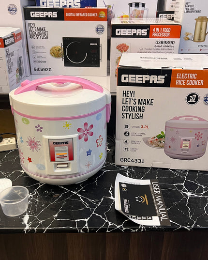 Geepas 3.2L Electric Rice Cooker GRC 4331