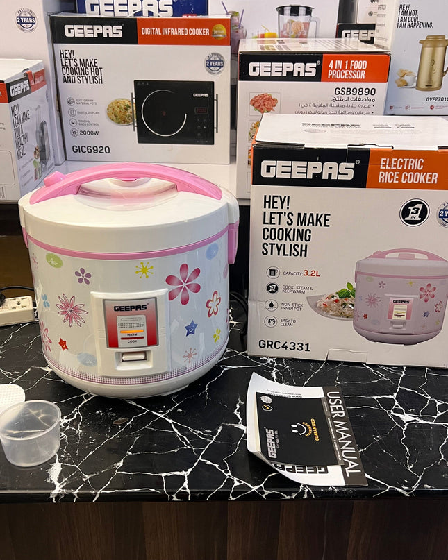Geepas 3.2L Electric Rice Cooker GRC 4331