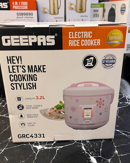 Geepas 3.2L Electric Rice Cooker GRC 4331