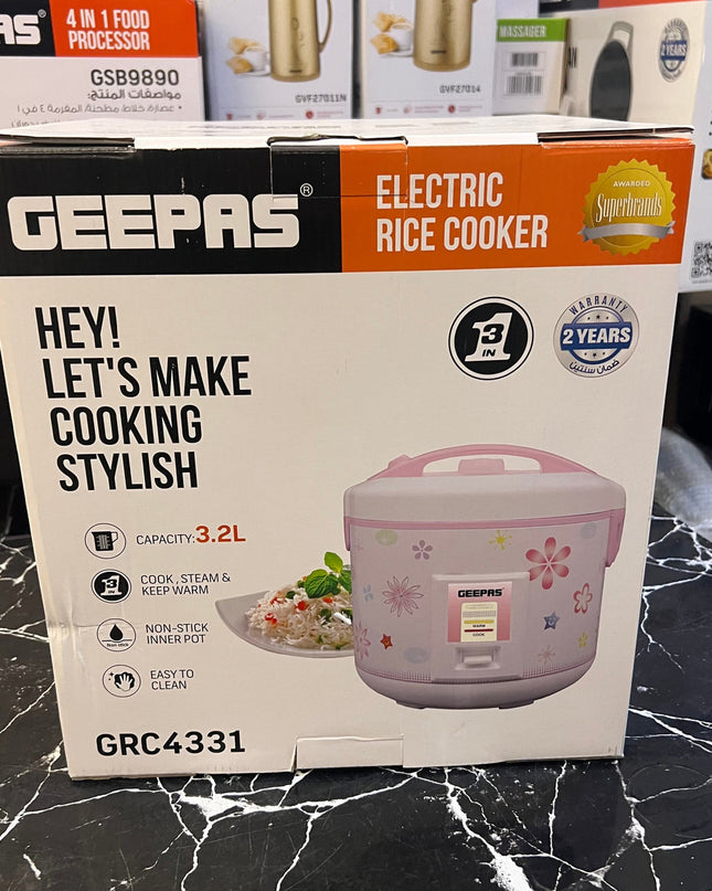 Geepas 3.2L Electric Rice Cooker GRC 4331