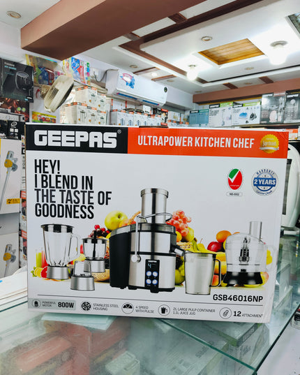 Geepas 12 in 1 kitchen master GSB 46016 ( juicer Blender)