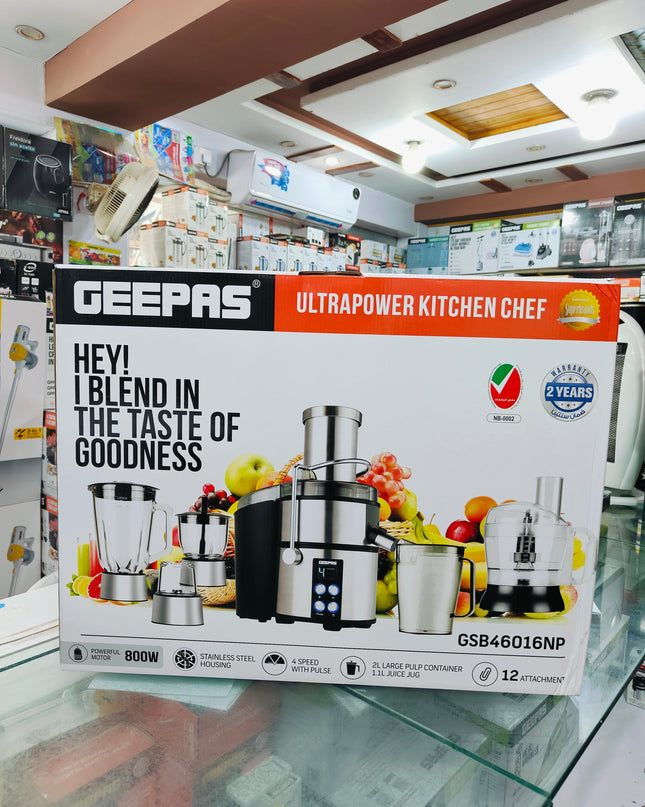 Geepas 12 in 1 kitchen master GSB 46016 ( juicer Blender)
