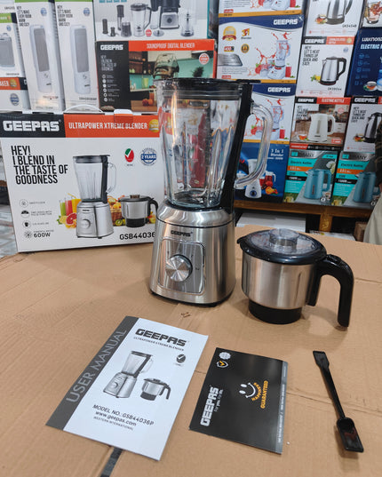 Geepas 2 in 1 ultrapower Xtreme blender set GSB 44036